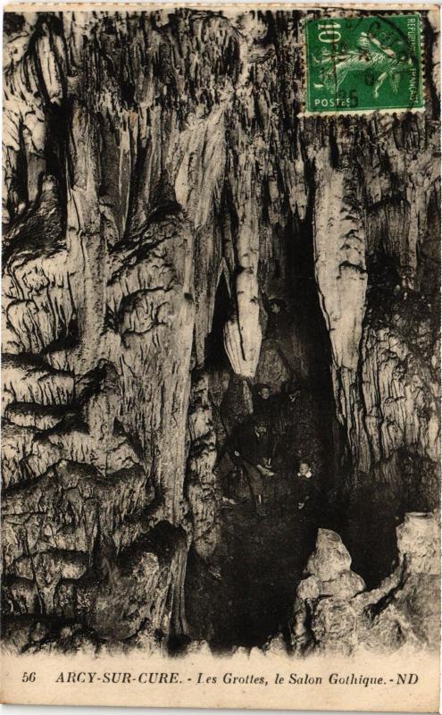Carte postale ancienne Arcy-sur-Cure Les Grottes, le Salon Gothique France à Arcy-sur-Cure