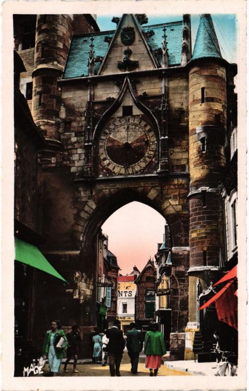 Carte postale ancienne Auxerre Porte de l'Horloge, Le Cadran Solaire France à Auxerre