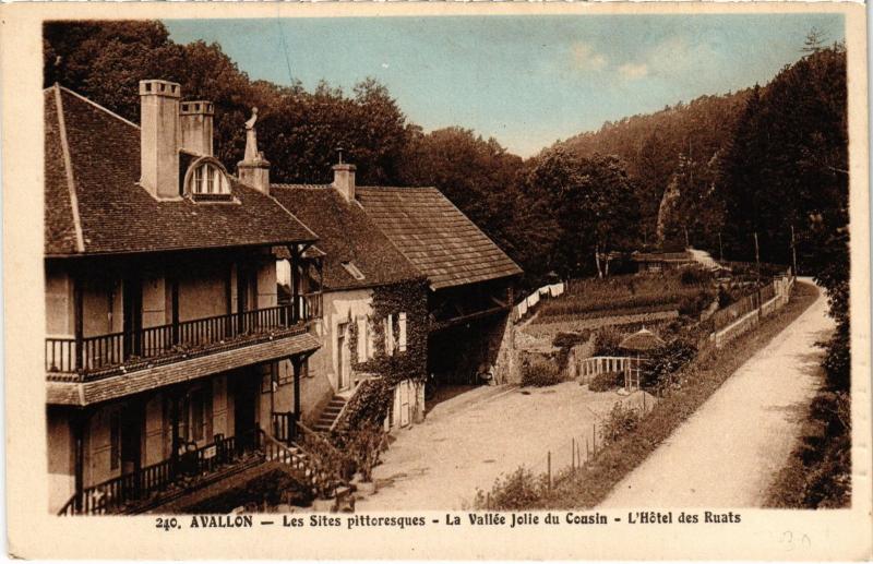 Carte postale ancienne Avallon L'Hotel des Ruats France à Avallon