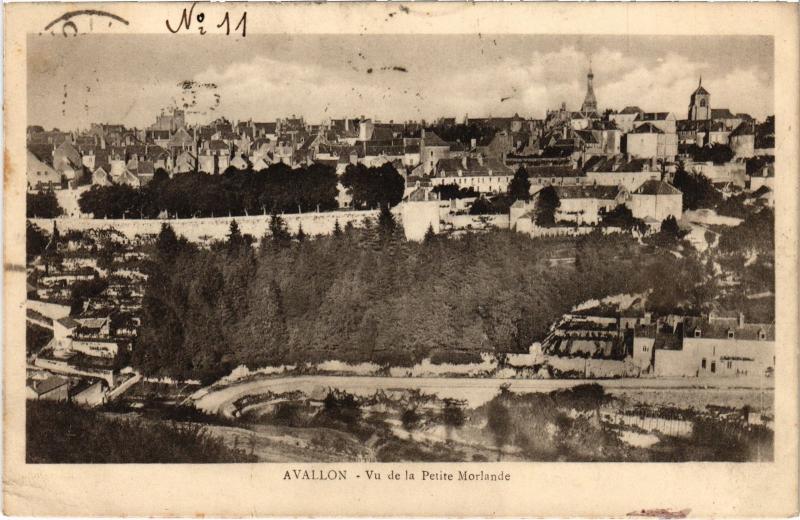 Carte postale ancienne Avallon Vu de la Petite Morlande France à Avallon