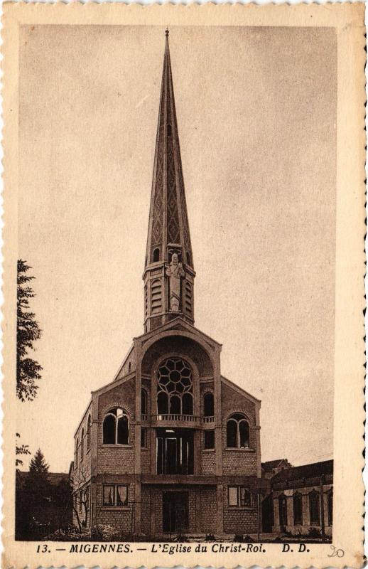 Carte postale ancienne Migennes L'Eglise du Christ-Roi France à Migennes