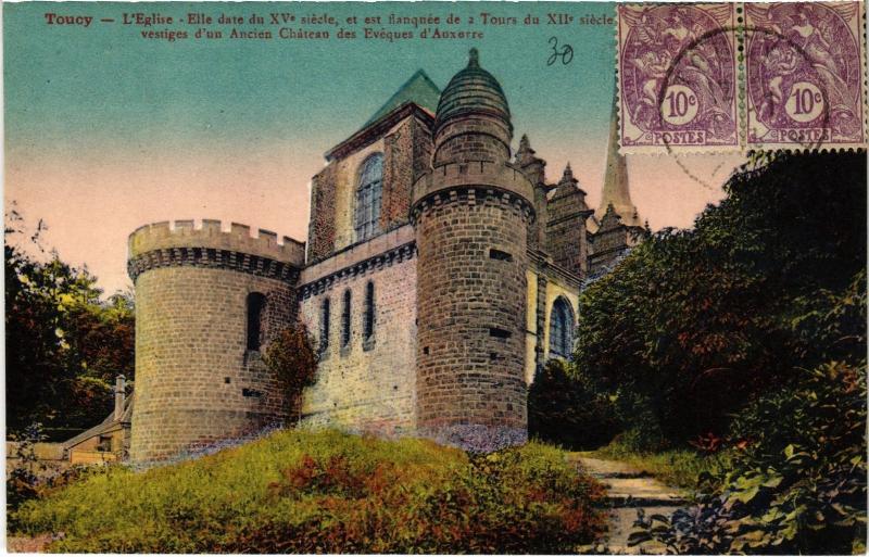 Carte postale ancienne Toucy L'Eglise France à Toucy