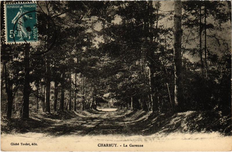 Carte postale ancienne Charbuy La Garenne France à Charbuy