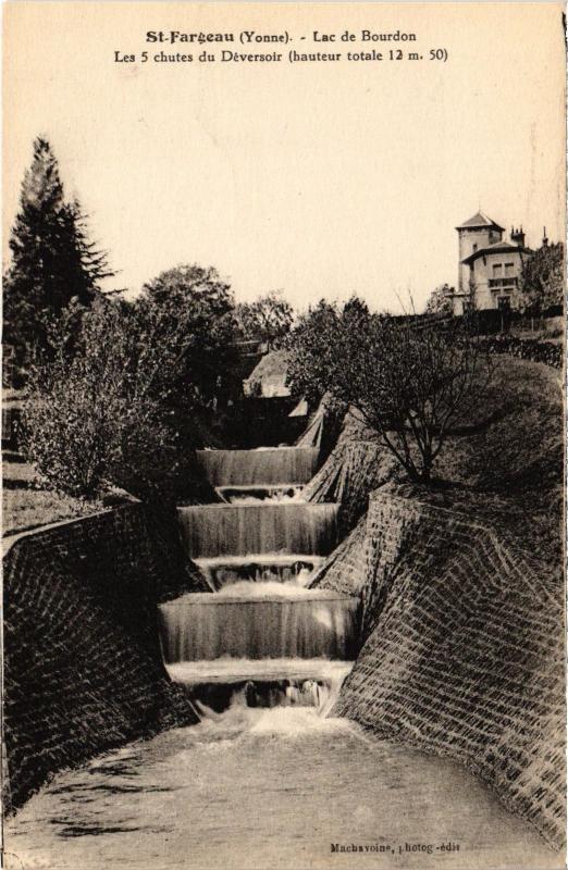 Carte postale ancienne Saint-Fargeau Lac de Bourdon France à Saint-Fargeau