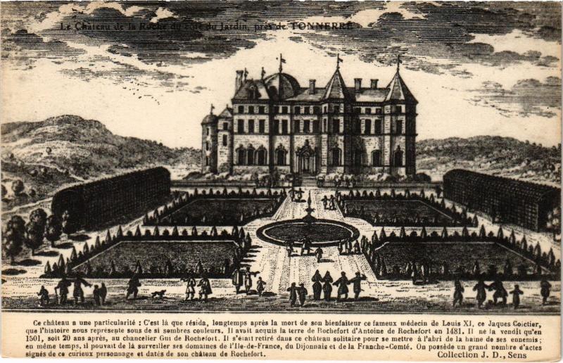 Carte postale ancienne Tonnerre Le Chateau de la Roche France à Tonnerre
