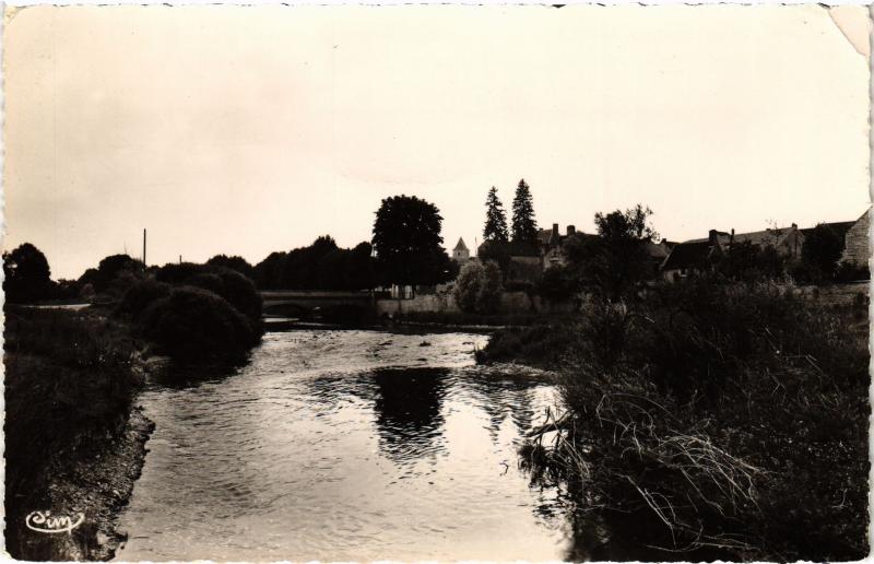 Carte postale ancienne Argentenay Vue sur la riviere et le Village France à Argentenay