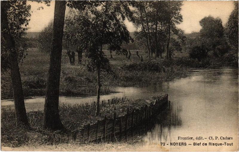 Carte postale ancienne Noyers-sur-Serein Bief de Risque-Tout France à Noyers