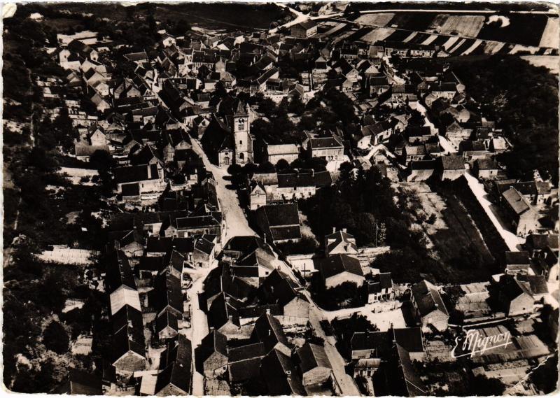 Carte postale ancienne Charentenay Vue aerienne France à Charentenay