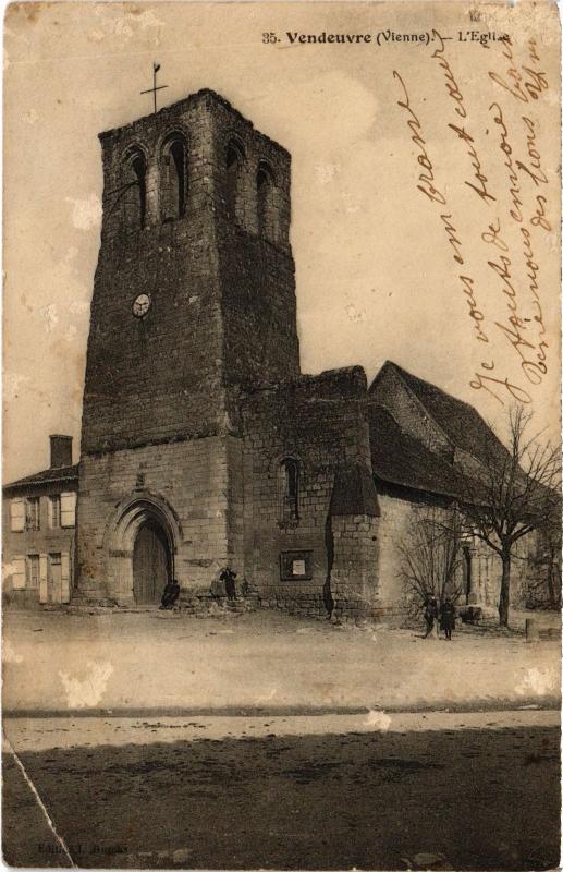 Carte postale ancienne Vendeuvre L'Eglise France
