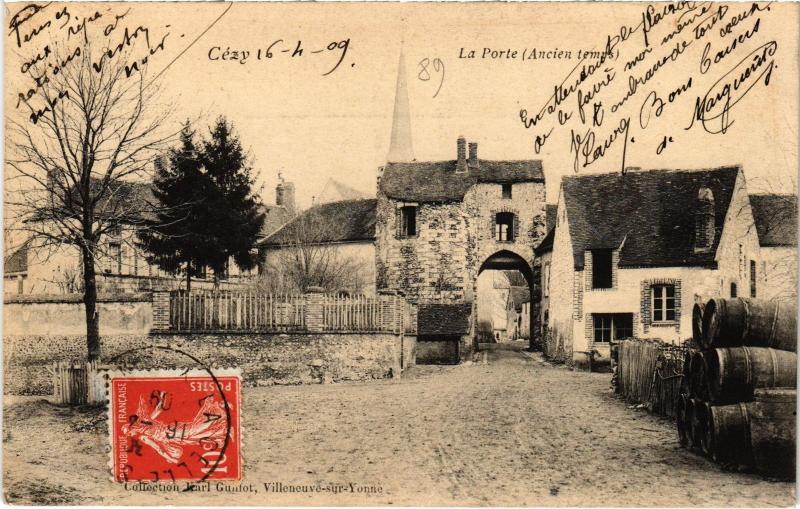 Carte postale ancienne Cezy La Porte France