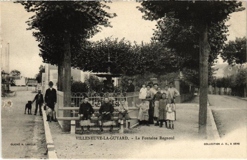 Carte postale ancienne Villeneuve-la-Guyard La Fonatine Regnoul France à Villeneuve-la-Guyard