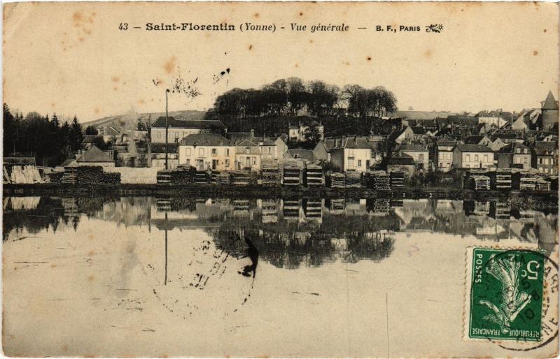 Carte postale ancienne Saint-Florentin Vue generale France à Saint-Florentin