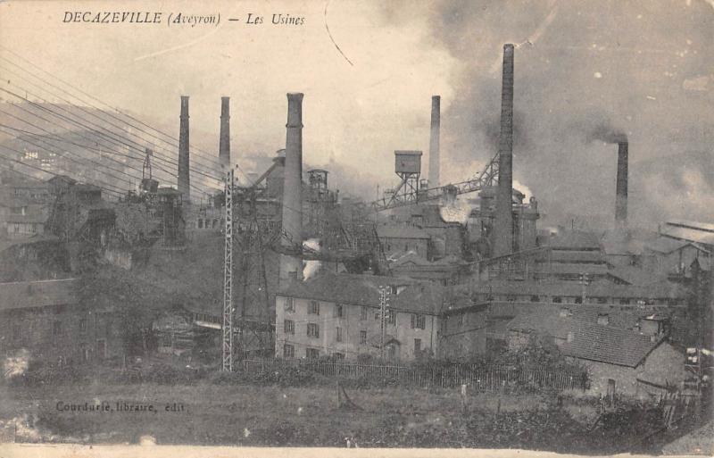 Carte postale ancienne Decazeville - Les Usines à Decazeville