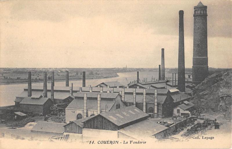 Carte postale ancienne Coueron - La Fonderie à Couëron