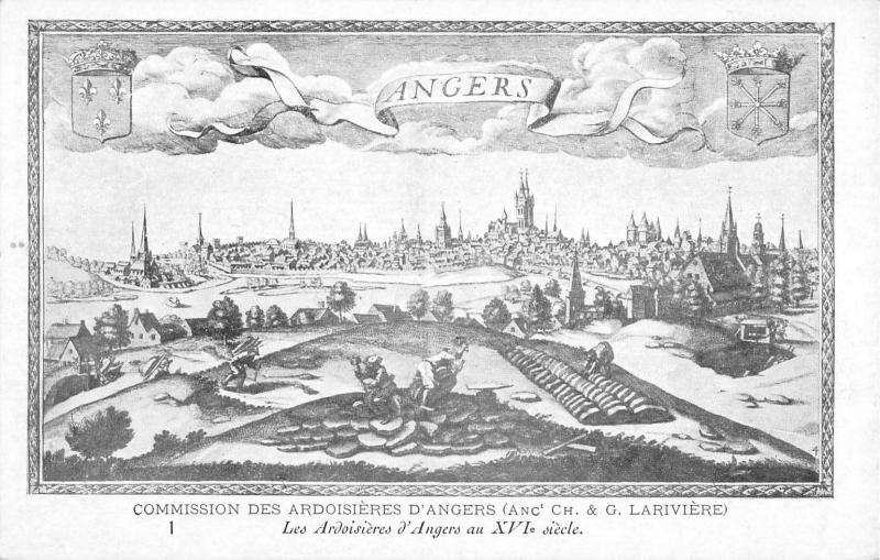 Carte postale ancienne Commission Des Ardoisieres D'Angers - Les Ardoisieres D'Angers à Angers