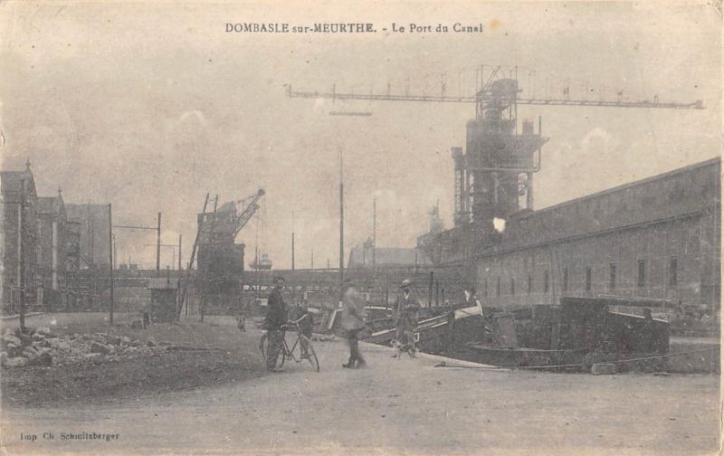 Carte postale ancienne Dombasle Sur Meurthe - Le Port Du Canal à Dombasle-sur-Meurthe