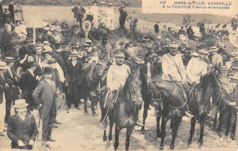 Carte postale ancienne Mars La Tour  Vionville - A La Frontiere Franco Allemande à Mars-la-Tour