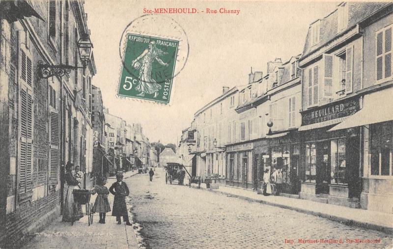 Carte postale ancienne Ainte Menehould - Rue Chanzy