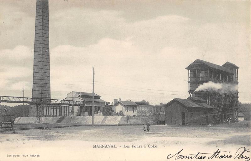 Carte postale ancienne Marnaval - Les Fours A Coke