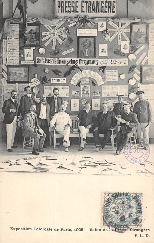Carte postale ancienne Paris - Exposition Coloniale De Paris 1906 - Salon De La Presse Etrangere à Paris