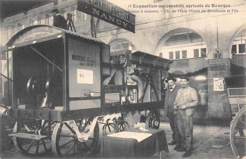 Carte postale ancienne Exposition Automobile Agricole De Bourges - Stand Ch.de Meix Morin De Dom à Bourges