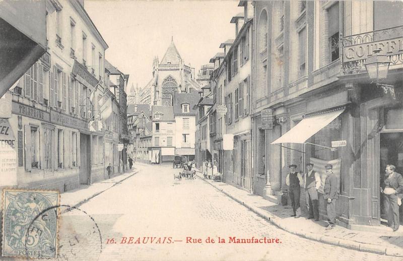 Carte postale ancienne Beauvais - Rue De La Manufacture à Beauvais