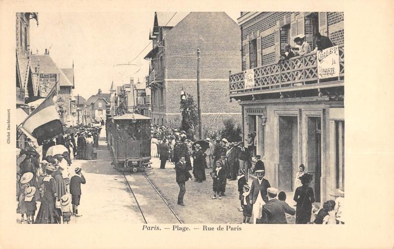 Carte postale ancienne Paris Plage - Rue De Paris