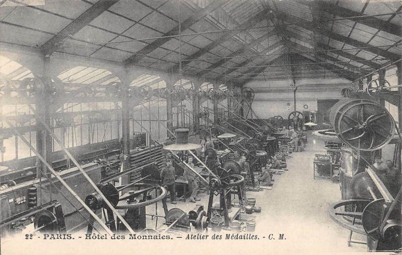 Carte postale ancienne Paris - Atelier Des Monnaies - Atelier Des Medailles à Paris