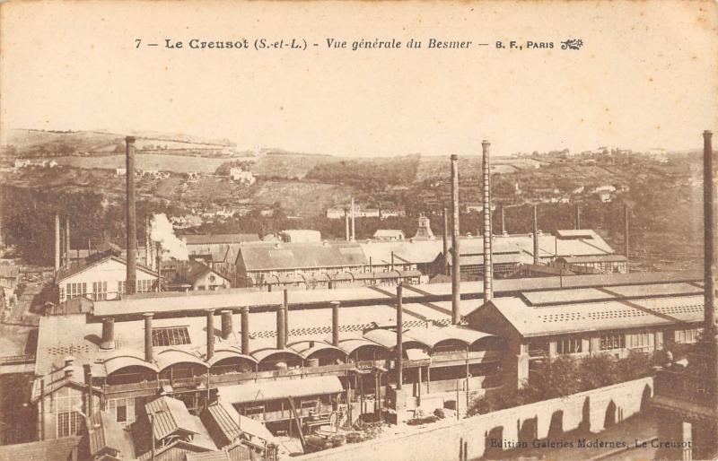 Carte postale ancienne Le Creusot - Vue Generale Du Besmer au Creusot