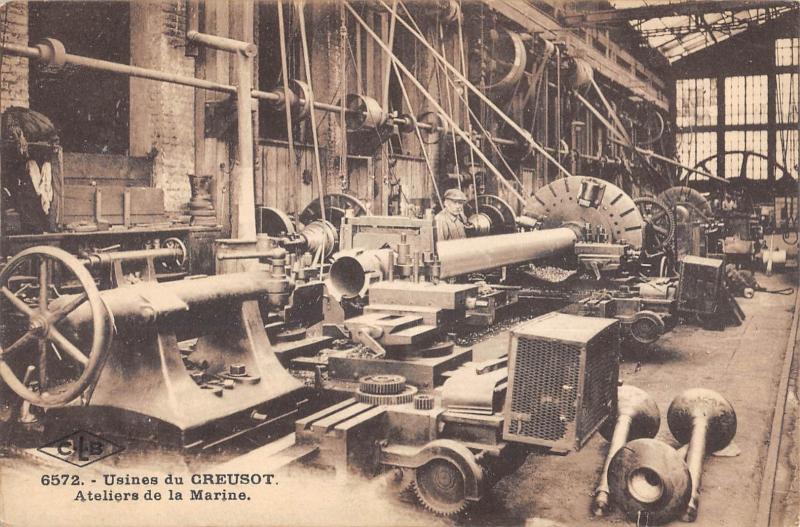 Carte postale ancienne Usines Du Creusot - Ateliers De La Marine