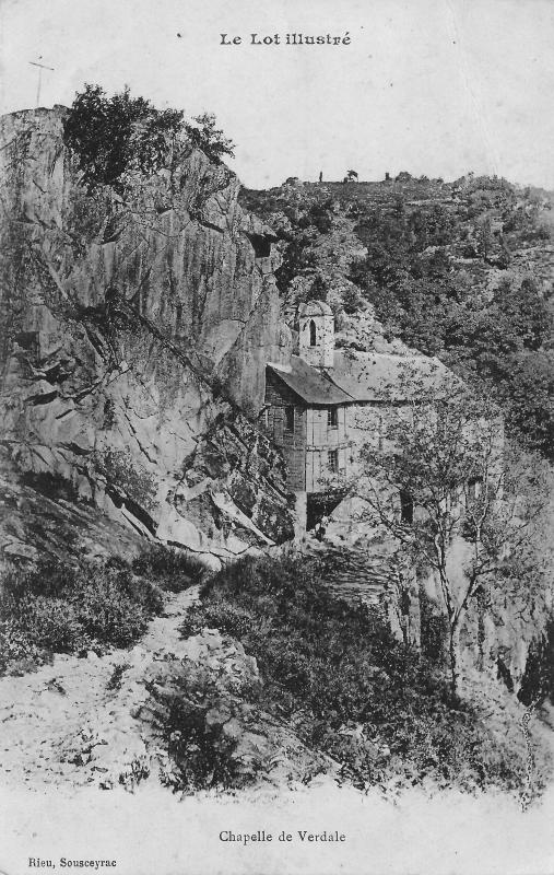Carte postale ancienne Le Lot illustré - Chapelle de Verdale à Latouille-Lentillac