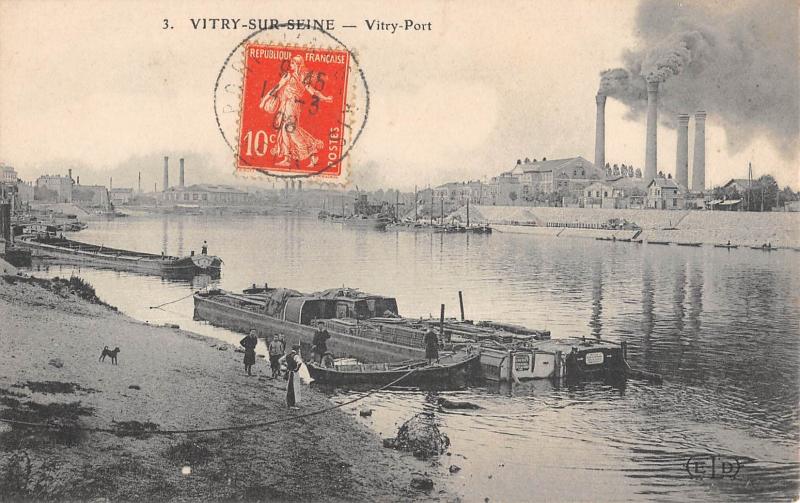 Carte postale ancienne Vitry Sur Seine - Vitry Port à Vitry-sur-Seine
