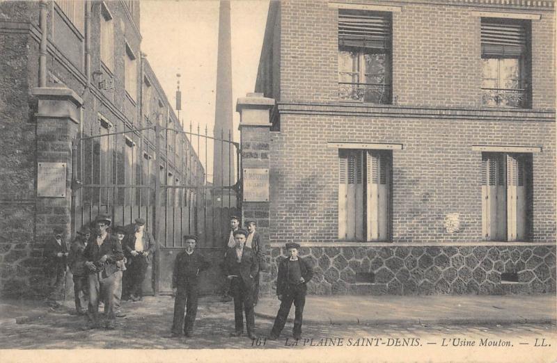 Carte postale ancienne La Plaine Saint Denis - L'Usine Mouton à Saint-Denis