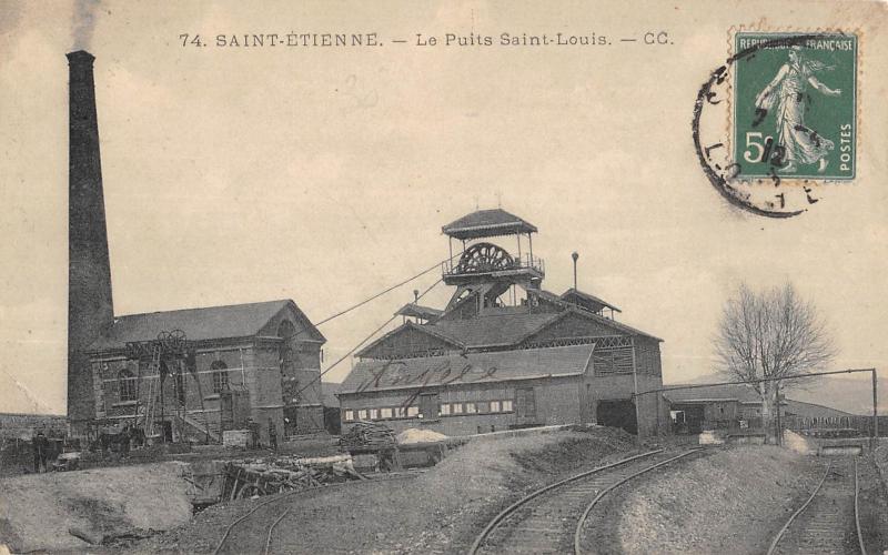 Carte postale ancienne Saint Etienne - Le Puits Saint Louis à Saint-Étienne