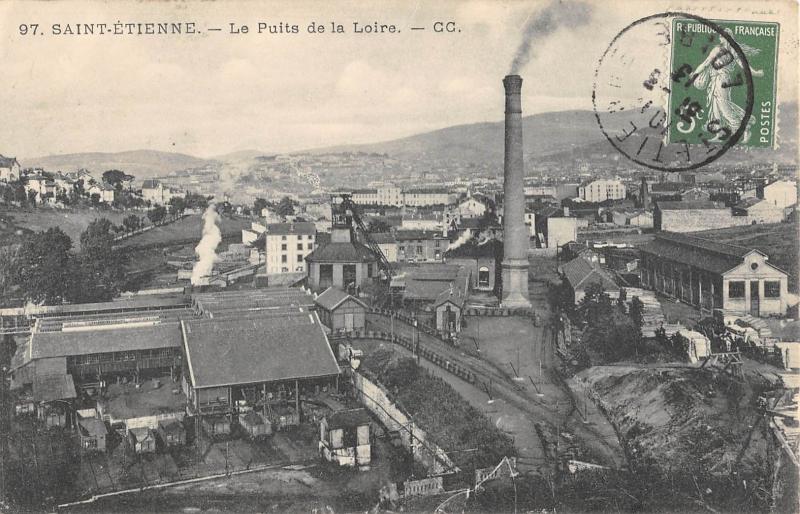 Carte postale ancienne Saint Etienne - Le Puits De La Loire à Saint-Étienne