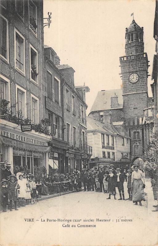 Carte postale ancienne Vire - Cafe Du Commerce