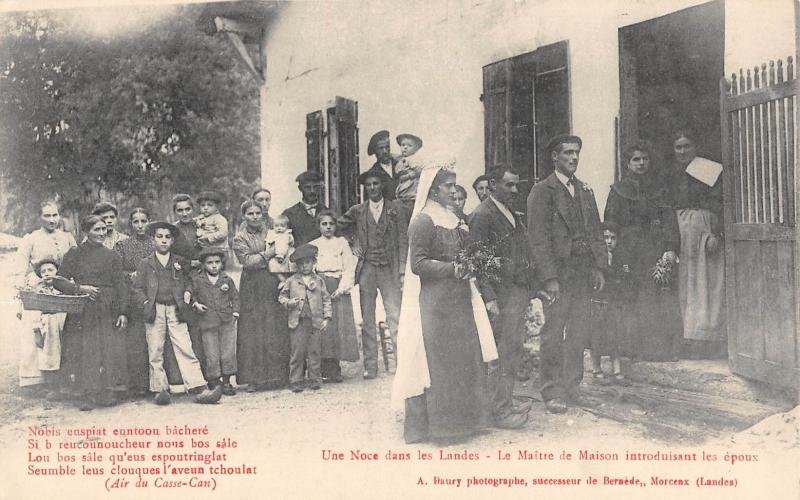 Carte postale ancienne Une Noce Dans Les Landes - Le Maitre De Maison