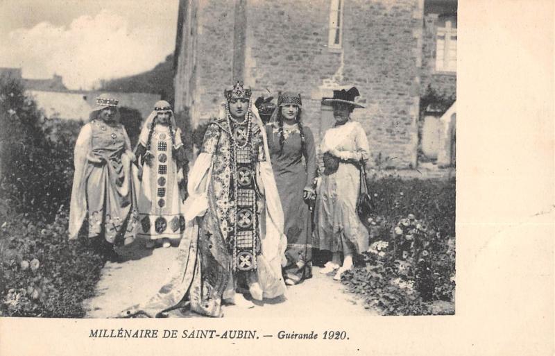 Carte postale ancienne Millenaire De Saint Aubin - Guerande 1920