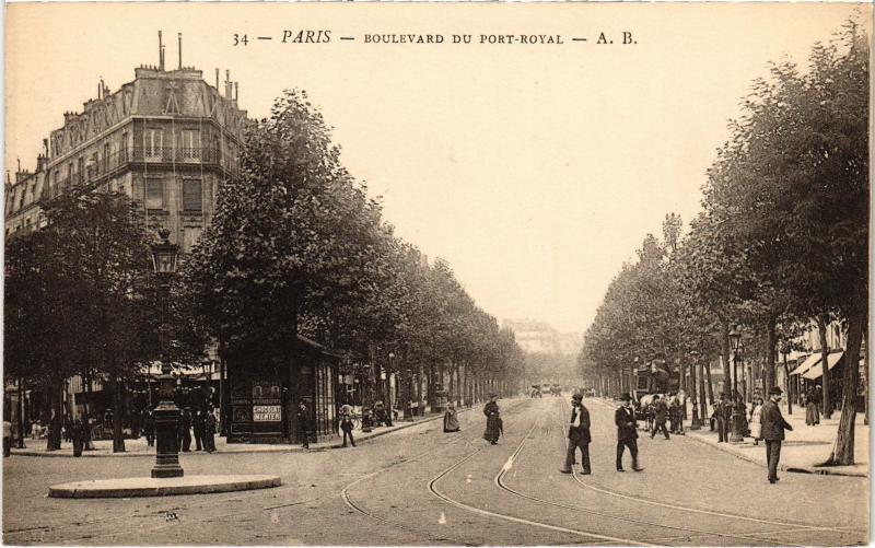 Carte postale ancienne Boulevard du Port-Royal à Paris 5e
