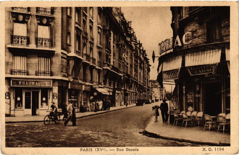 Carte postale ancienne Rue Desaix à Paris 15e
