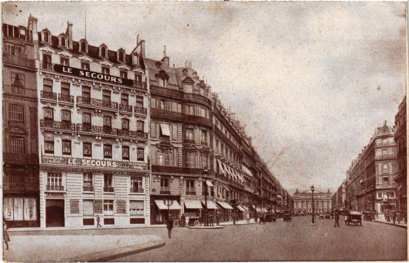 Carte postale ancienne Paris 1e 11, rue de l'Echelle Le Secours à Paris 1er