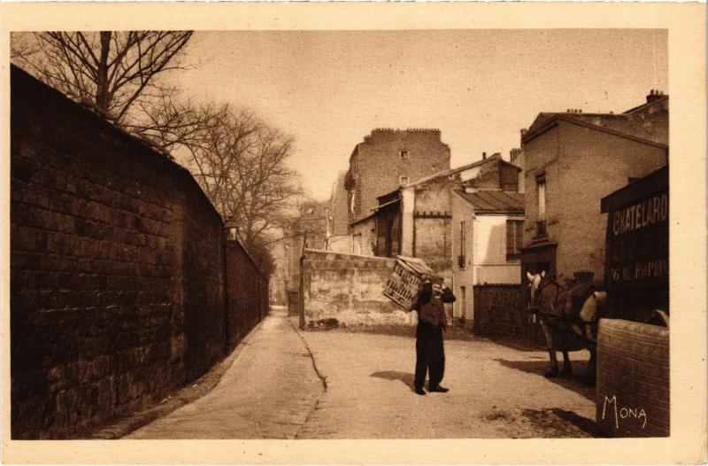Carte postale ancienne Quartier de Charonne - Vieilles rues autour du Père-Lachaise à Paris 20e