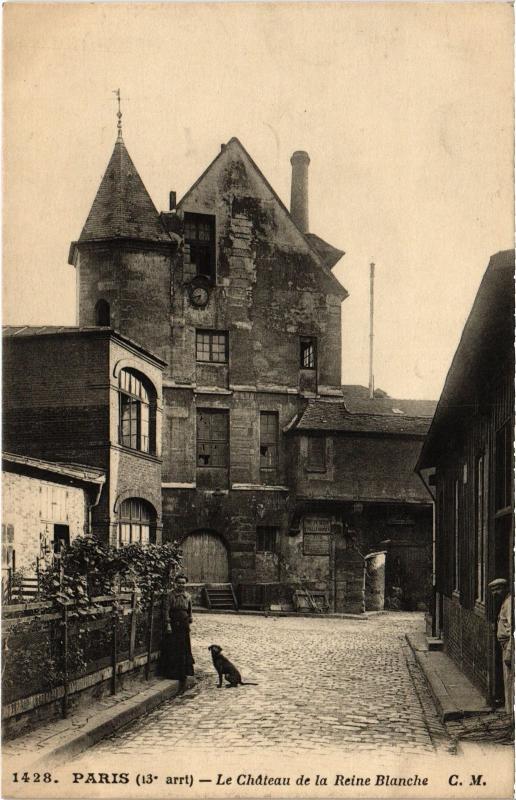 Carte postale ancienne Le Château de la Reine Blanche à Paris 13e