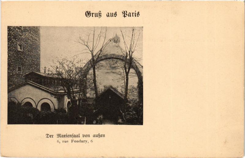 Carte postale ancienne Der Marienjaal von aussen - Rue Fondary à Paris 15e