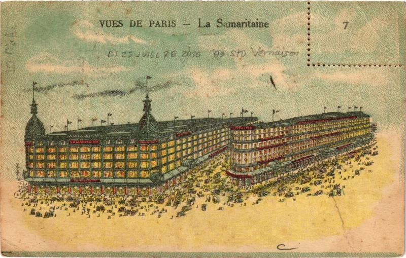 Carte postale ancienne Paris 1e La Samaritaine à Paris 1er