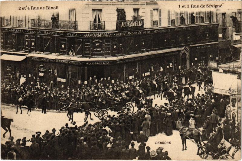 Carte postale ancienne Paris 1e 2, rue de Rivoli Debrock à Paris 1er