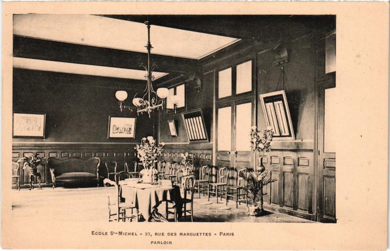 Carte postale ancienne Paris 12e 37, rue des Maguettes Ecole Saint-Michel à Paris 12e