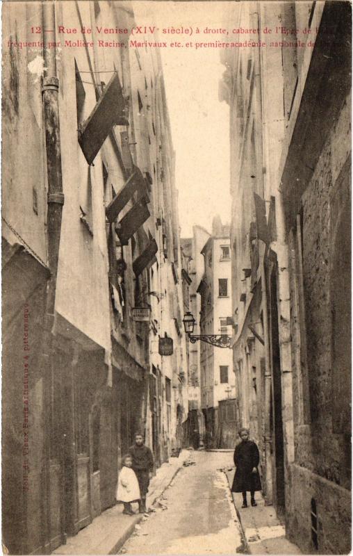 Carte postale ancienne Paris 4e Rue de Venise à Paris 4e