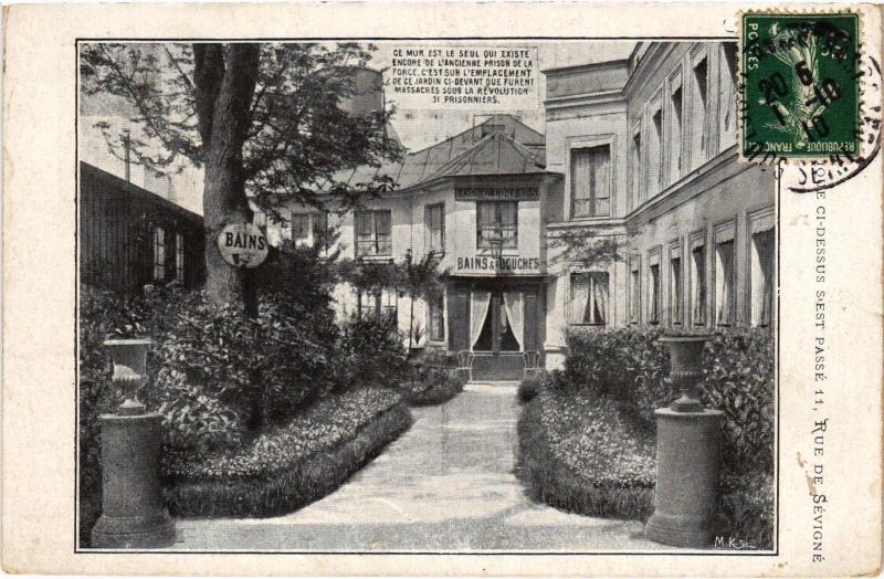 Carte postale ancienne Paris 4e 11, Rue de Sévigné à Paris 4e