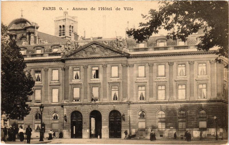 Carte postale ancienne Paris 4e hotel de Ville Annexe à Paris 4e